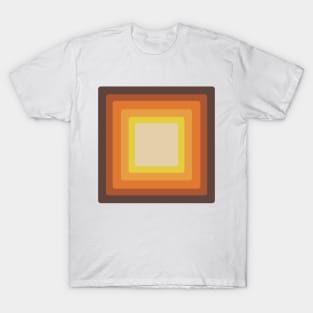 Retro 70s Style Square Mid Century Modern T-Shirt